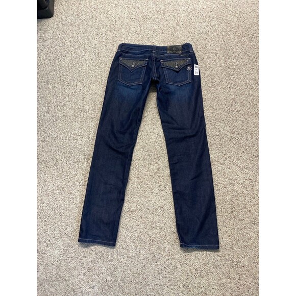 Miss Me Low Rise Embellished Sparkle Dark Wash Skinny Size 30 - Picture 4 of 8